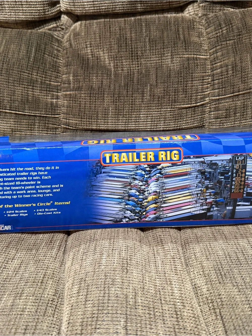 Winners Circle NASCAR Trailer Rig Toy - White and Blue